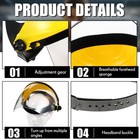 4 Pack Safety Face Mask Shield For Grinding And Cutting With Ratchet Headgear   