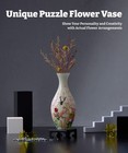 3d Puzzle Vase Unique Flower Vase Made By 160 Curved Plastic Puzzle Pieces Ho   
