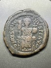 Byzantine 527-565 Ad Justinian I -  Theoupolis antioch  Crescent To Right Of  m 