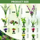Large Aquarium Decor Plastic Plants-colorful Water Grass For Fish Tank  Green   
