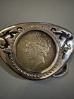 Liberty 1927 Silver Peace Dollar Belt Buckle Ultra Rare 
