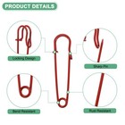 30-pack Large Safety Pins  2  Blanket Pins For Fashion clothes craft  red 