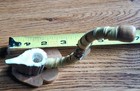 Vintage Navajo Handmade Antler 7    Standing Pipe Leather Wrap Beads   Feather 