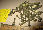 47--nice Vintage 3 4  X  12  Solid Brass Escutcheon Pins Nails  Round Dome Heads
