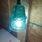 Vintage Glass Insulator Pendant Light Antique Industrial Hanging Lamp Steampunk