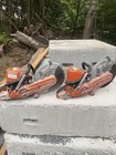 Echo Csg-7410 Gas Concrete Saw Lot Of 2 W  Diamond Blade