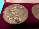 Vintage Chinese Tourism Medallions In Original Box  great Wall  