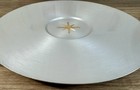 Vintage Mid Century Mirro Medallion Starburst 17  Atomic Space Plate Tray Retro