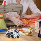  Pin Cushion  Wooden Base Needle Pincushions Japanese Style Round Pin Cushion 
