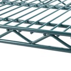  2 Pk  Green Epoxy Wire Shelving Sections 24in Depth 8 Sizes Walk In Cooler Nsf