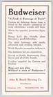 1920s Anheuser Busch Budweiser Beer Advertising Card Flyer Original B4-95