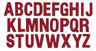 Alphabet Letters Embroidered Iron-on Patch Applique - Choose Black  Red Or White