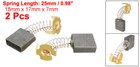 2pcs Carbon Brushes For Electric Motors 18mm X 17 X 7mm Replacement Part