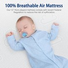 Grey Mini Crib Mattress Gel Memory Foam Portable Protector Waterproof Sheet New