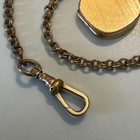 Vintage Antique Victorian Gold Filled Pocket Watch Fob Chain