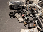 Huge Lot Vintage Bicycle Parts   Accessories Petals  Seat Post  Handel Bar Stems