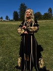 Custom Ukrainian Embroidered Dress Vyshyvanka Linen Maxi Handmade Floral