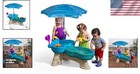 Toddler Sensory Playset  Spill   Splash Water Table With 11 Toys   Umbrella