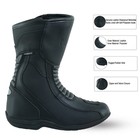 Profirst Motorbike Mens Long Ankle Boots Motorcycle Waterproof Anti Slip Rubber