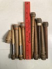 Bobbins Spools Wood Industrial Style 3 -10  Spindles Vtg Wooden Quills Lot-10 