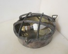 Vintage Brass Ship Caged Lamp Bulkhead Cabin Light Old Cage Boat Antique 7 5 w