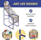 Kids Basketball Arcade Game Indoor Mini Hoop Set W Ball Pump Single Shot