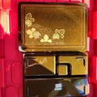 Vintage Japanese Bento  Lunch Box With Beautiful Floral Pattern  made In Japan 