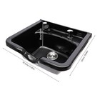 Beauty Salon Barber Shop Hair Equipment Shampoo Bowl Deep Abs Bowl Backwash Sink