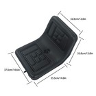 Black Universal Compact High Back Lawn Tractor Seat With Mounting Bolt Patterns