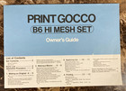 Riso Print Gocco Owners Manual B6 Hi-mesh Set Template Design Sheets Catalog
