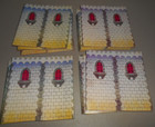 Lot Of 16 Marx Reissue Noble Knights Castle Cardboard Castle Towers