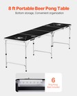 8  Portable Beer Pong Folding Tailgate Table Party Drinking Game Carrying Handle