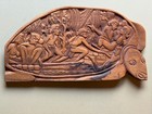Palauan Wood Storyboard Baris Sylvester  Signed  Vintage  Koror Jail  Turtle