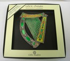 Royal Tara Celtic Threads Irish Harp Wall Plaque 6  Wall Plaque Hand Painted