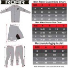 Koyes Mma Bjj Rash Guard Kickboxing Shorts Athletic Sports Legging Gym Wear
