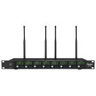 Wireless Microphone System 8 Handheld Metal Dynamic Mic Uhf Church School Party