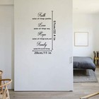 16 5 X 23 5 Inches Diy Faith Love Hope Quotes Wall Stickers Decals Decor black 