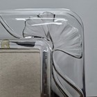 Mikasa Frosted Glass Floral Picture Frame vintage 3d 8 x10 frame 4 x6 photo 3lb