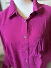 New Women   s Michael Kors Size 1x Polyester Long Sleeved Shirt  Pink Color