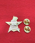  vintage   1984 Los Angeles Olympics Pin - Sam The Eagle Baseball Base Blue Star