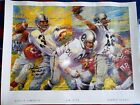 Raiders Greats Litho Signed Daryle Lamonica 2x Afl Mvp Mad Bomber 2 Inscriptions