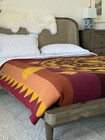 8th Generation Wool Blanket Turtle Motif  60in X 84in 