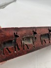 Antique Gandhanra Tibetan Buddhist Zanpar Wood Ceramic Mold Stick Animal Grains