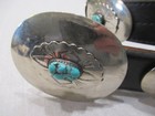 Rare Vintage Sisteks Native American Nickel   Turquiose Concho Belt