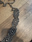Vintage Boho Hippie Metal Large Medallion Chain Belt 46    Long End To End