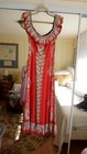  Silky Hawaiian Vintage Antique Dress 40 s Classic Print 
