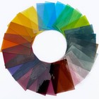 24 Sheets Transparent Stained Glass Variety Pack     Soft Rainbow Mix 6 X 4 Inc   