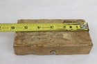 Vintage Shipping Box W  Stamps Filled With Antique Lace   Sewing Supplies Old