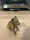 Old Cast Iron Boxer Dog Still Bank Original Old Paint Figural Still Piggy Bank