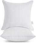Down Pillow Cushion With Soft Cotton Cover  Square Decorative Pillow  2-pack